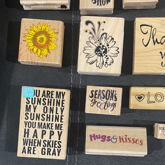 Assorted Rubber Stamps and Ink Pads - Picture 5 of 9